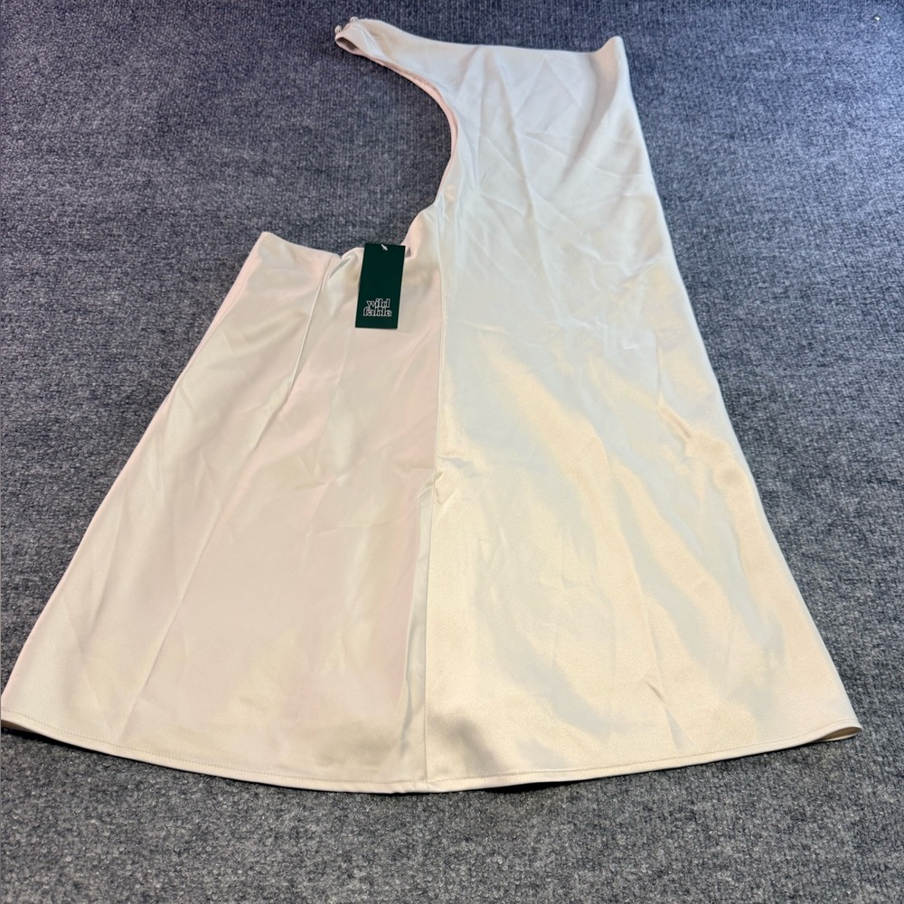 Wild Fable One Shoulder Beige Dress